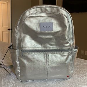 NWT State Backpack Kids Kane Metallic